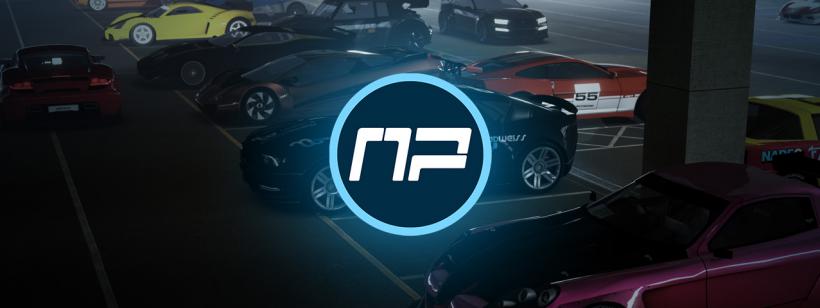 ManiaPark Logo in front of cars with skins from ManiaPark